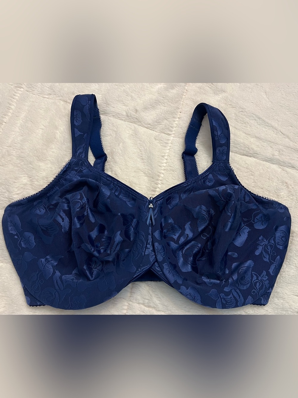 Wacoal Awareness Underwire Bra Floral Blue Style 85567 US 38DDD